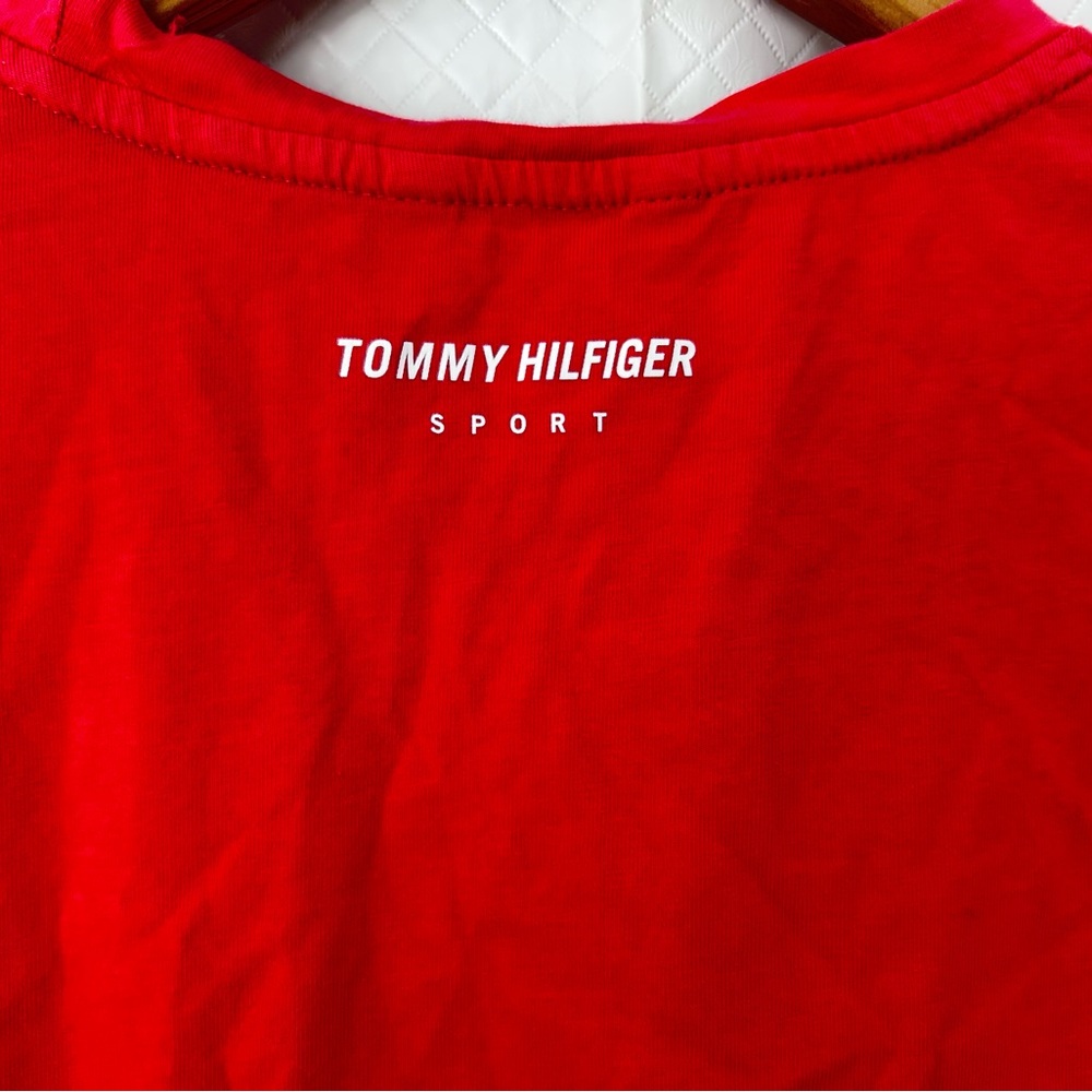 Tommy Hilfiger Women's Hot Pink Crop Top - Picture 5 of 8
